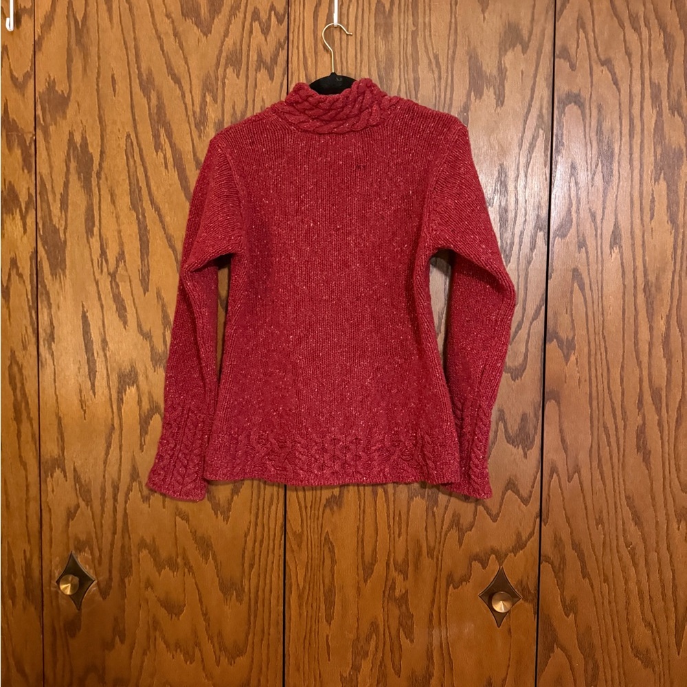 Aran Sweater Market Ireland Cable Knit Wool Cashmere Sweater M - Picture 7 of 10